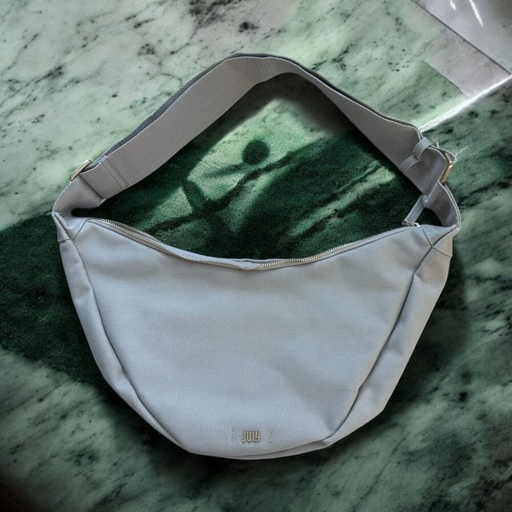 JULY Natural Everyday Crescent Crossbody Bag NEW NWOT